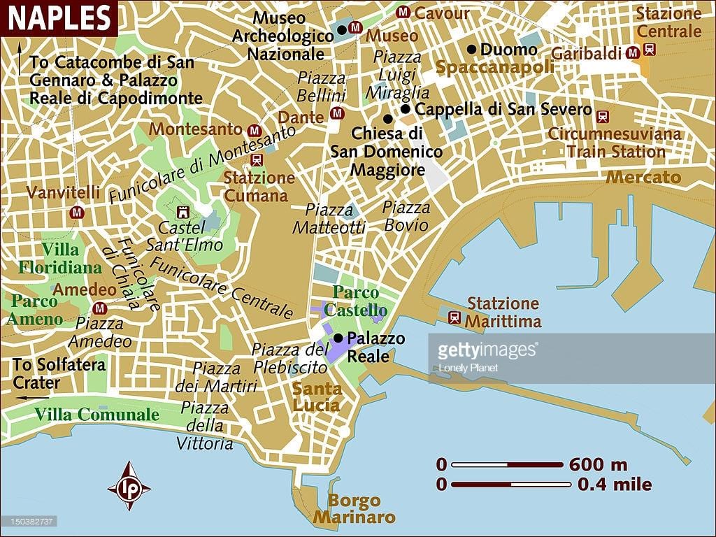 bản đồ thành phố naples