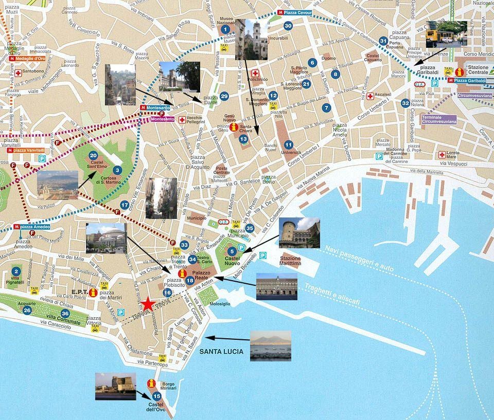 Bản đồ của naples port