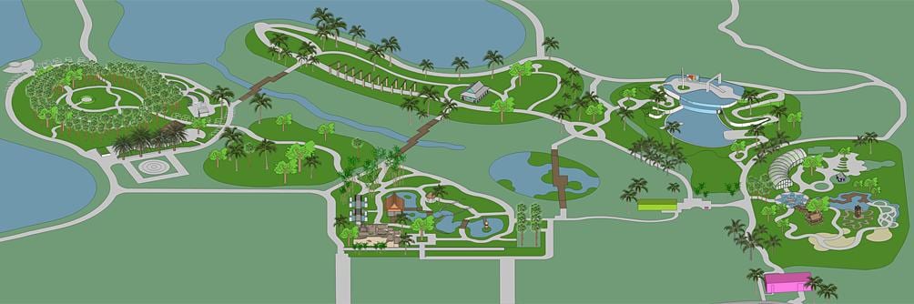 Bản đồ của naples vườn thực vật