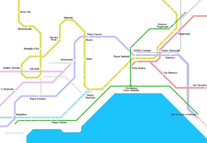 Bản đồ của naples trâm 