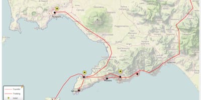 Bản đồ của naples ý đi du lịch