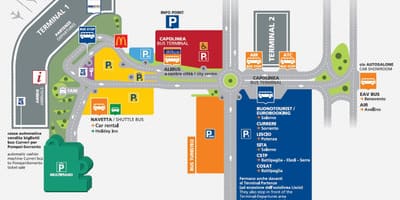 Sân bay quốc tế naples bản đồ