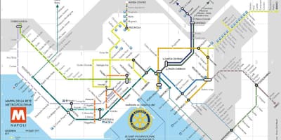 Naples vận chuyển bản đồ