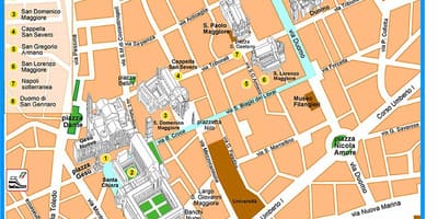 Bản đồ của spaccanapoli naples