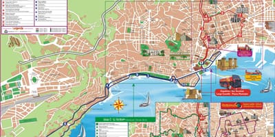 Bản đồ của tham quan thành phố naples